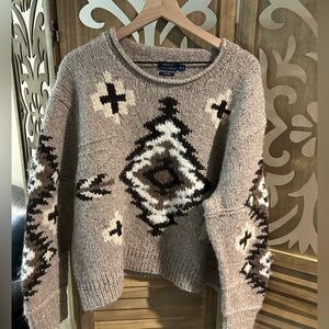 Polo Ralph Lauren Hand Knit Aztec Sweater Size XL